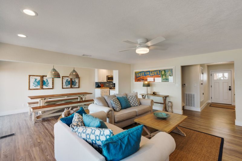 Beach Backyard Pensacola Beach Home Expansive Deck